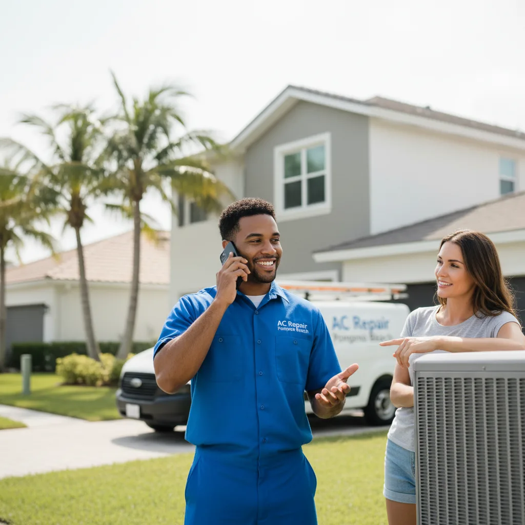 AC Repair Pompano Beach customer support in Manchester Center